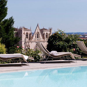 Villa Florentine vue de la piscine © Aubonnet